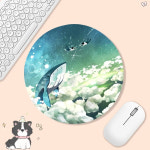 오징어 돌 고래 상어 해양 동물 게이밍 마우스 거실 장 패드 매트 굿즈 미끄럼 방지 라운드 대형 프로모션 테이블 학생 컴퓨터 키보드 게임 PC... 