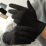 스마트 터치 남성 스웨이드 포인트 라벨 장갑 URK-398 : 골드에그마켓