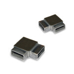 강화유리난간대 핸드레일 20x40 90° 코너 : 고은건업