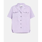 가니 여성 반팔 블라우스 라일락 F8432 959493 (관부가세포함가) : 브랜드쉬핑