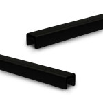 강화유리난간대 핸드레일 사각25mm 검정 : 고은건업