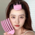 [2개묶음] 스타일링 볼륨 클립 핑크 1P 가르마 정수리 고정 헤어 뿌리볼륨 앞머리집게 : 수산건