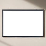 일반 화이트보드 칠판 학교 학원 회사 가정용 하얀색 보드마카 메모판 사이즈 대형 맞춤제작 (중형) 일반 화이트보드(블랙우드) : 낭만상도