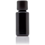 인피니티 병 50ML(1.69 floz) 블랙 UV 차단 유리 이지-푸어 스크루탑 - 오일, 향신료, 향수, DIY 샘플 3팩용 밀폐, 냄새 방지 미니 용기... 