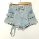 초커 카고 데님 숏 팬츠 S_S0835 : 마데인빈티지