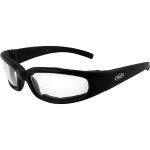 일본 직배송 글로벌 비전 시카고 24 디밍 선글라스 매트 블랙 프레임 방탄 UV400 안경 모터사이클 고글 투명 스모크 : 마롱바이크