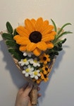 모루 해바라기 한다발 꽃다발 기념일 선물 : 유채블리 :- o
