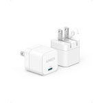접이식 플러그가 있는 Anker USB C 충전기 2팩, 아이폰 1615 및 기타 시리즈, 갤럭시, 픽셀, 아이패드용 20W USB C 충전기 블록케이블... 