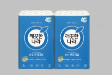 깨끗한나라 3겹 순수프리미엄 롤화장지 27m 30롤 2팩 : 에스와이티12