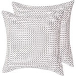 레브텍스 홈 - 나칼라 유로 샴 2종 세트 타일 회색 및 흰색 퀼트(26x26인치), 삽입 없음 면 Euro Sham 26x26 - Set of 2 : ssodapop68