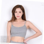 BS3 일자 탑 브라 여성스포츠브라탑 일자 스포츠브라 러닝브라 : 빈즈스토어3