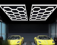 벌집조명 광택집 카센터 튜닝샵 실내 광택샵 전시장 벌집 벌집등 하이라이트 작업장 사이클 110V 수출형 14구 벌집등 : 우주상사 store