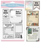 글로블랜드 독서 일기장 스크랩북용 클리어 스탬프 북 리뷰 실리콘 노트 카드 만들기 DIY 엠보싱 저널링용 고양이 투명 : PS마켓