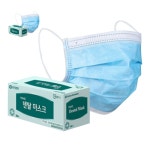 유한킴벌리 50매 덴탈마스크 대형 일회용 : 워니해피