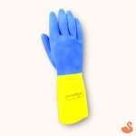 BRS 내화학장갑 두꺼운고무장갑 미끄럼방지 실험실습 : 브론즈스완