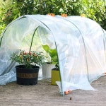 텃밭 농장 월동용 비닐하우스 터널형 냉해 방지 보온 : 해삐아우라