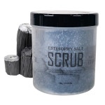 에스테소피 차콜 숯 솔트 바디 스크럽 1000g 사우나소금 미용소금 : 모던루나
