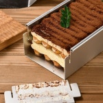 틀 몰드 케이크 티라미스 파운드 트레이 도구 A. 40cm 알루미늄 합금 티라미수 몰드 분 : 리치픽커스