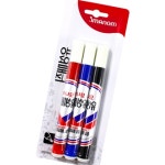 볼펜 모나미 3색세트 153 156 신학기준비물 한국 흑청적 유성매직 한정판 학용품 : 이가팸