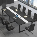 10인 회의 테이블 도서관 공부방 접견실 식탁 책상 세미나 모던 회의실 : 라모상점