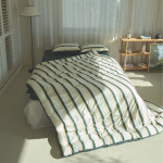 아르지오 빈티지 스트라이프 기숙사 차렵이불세트 퀸 킹 이불 라지킹 패드+베개커버2 : ARGIO  아르지오