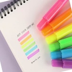 형광펜 하늘색 1개입 행정실 우체국 은행 : 블루문컴퍼니