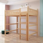 리바 올인원벙커침대 벙커 침대 벙커침대 2층 철제 직선 사다리 침대 칠하지 않은 나무 1000mmx2000mm 더 많은 조합 : 리바마켓