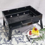 소형 미니 숯불 접이식 캠핑 화로대 그릴bcd214 : 핑크미M