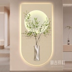 벽걸이 식물 액자 LED 화분 벽장식 조화 꽃병 복도 G7575 크리스탈 스크래치방지 40x80 : 블루웨이직구