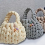 러블리 발렌타인 자이언트얀 1kg 가방 만들기 뜨개실 핑거 핸드 니팅 뜨개질 털실 : 빅세일365