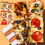 [홀떡피자] 홀떡반한 소떡 피자 4종 3팩 페퍼로니 사각 냉동 : 카페이노스주식회사