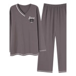 남성용 바지 면 제품 라운지 3XL 세트 잠옷 야드 패션 홈웨어 격자 무늬 큰 1. G9983 남성 L(95-130근) : 라송송