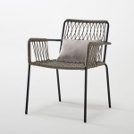 야외용 로프 테라스 체어 C 카페 정원용 튼튼한 인테리어 의자 북유럽 편안한 : 구스상회