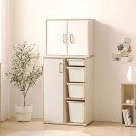 유아용 책장 720 오픈형 하부장 도어 상부장 구성 교구장 수납 세트 : 구스상회