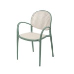 팔걸이형 편안한 야외 테라스 카페용 방수 라탄디자인 암체어 의자 전원주택 : 구스상회