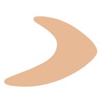 니켈 시트 F6365 부메랑 금속 공백 24게이지 2 12인치 x 2인치 4개 묶음 : 이즈백마켓