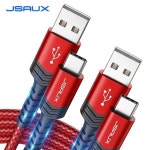 JSAUX 1+1 USBA to C 타입 고속 충전케이블 USB 2.0 그레이 × 2m × 2개입 : 씨유니마켓