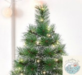 프랑키상점 솔잎 눈꽃 트리 40cm 미니크리스마스트리 : 프랑키상점