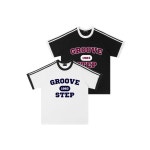매장정품 그루브스텝 2팩 삼선 그루브 라운드 반팔 티셔츠 S0118 : 메가잡화점