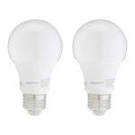 아마존 베이직 A19 LED 전구 75와트 등가 일광 화이트(5000K) 에너지 효율 12W 비디밍 10 000시간 수명 2팩 : 씨유니마켓