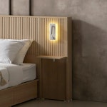 호텔식 LED 헤드선반 협탁 모던한 디자인 수납형 침대 옆 보조협탁 : 구스상회