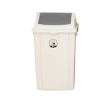 국민 휴지통 와이드푸쉬 50L 그레이 ( 휴지통 쓰레기 국민 휴지통 50L 머스타드 그레이 ( 휴지통 쓰레기 : 씨유니마켓
