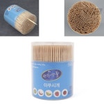 와볼샵 원통 양면 이쑤시개 식당 과일픽 잇몸청결 과일꽂이 가정용 : 와볼만한추천샵