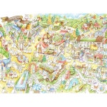 조각 맞추기 퍼즐 1200조각 성인용 페이 플러스 스튜디오 토끼 마을 아름다운 플라스틱 가정용 제로 더스트 쉬운 보관 H3366 : 월드써니 8호점