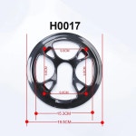 42T 자전거 체인 링 스프로킷 보호 체인 휠 보호 커버 크랭크 체인 링 프로텍터 사이클링 42 치아 체인 가드 : 다이나소