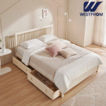 웨스트프롬 뮤뮤 원목침대 컴포트형 Q+호수 매트 Q : GSSHOP TV쇼핑