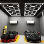 벌집 천장등 세차장 매장 LED 조명 정비소 광택샵 세트 1 30x60cm +40x80cm A 9mm 얇은 판 : 딜렉트1호