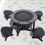 DIPYLON 주물 바베큐테이블 알루미늄의자 야외가구 A : 디필론