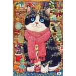 컬렉션 풍경 핀투 조각 퍼즐 600조각 성인용 코튼 라이온 고양이 캐비닛 아름다운 플라스틱 가정 제로 먼지 쉬운 보관 H3390 : 부자고래8호점