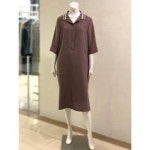 벨리시앙 벨리시앙 세이브존01 니트 오픈 칼라 롱 원피스 OP3215 (S16085071) : 오빠의행성